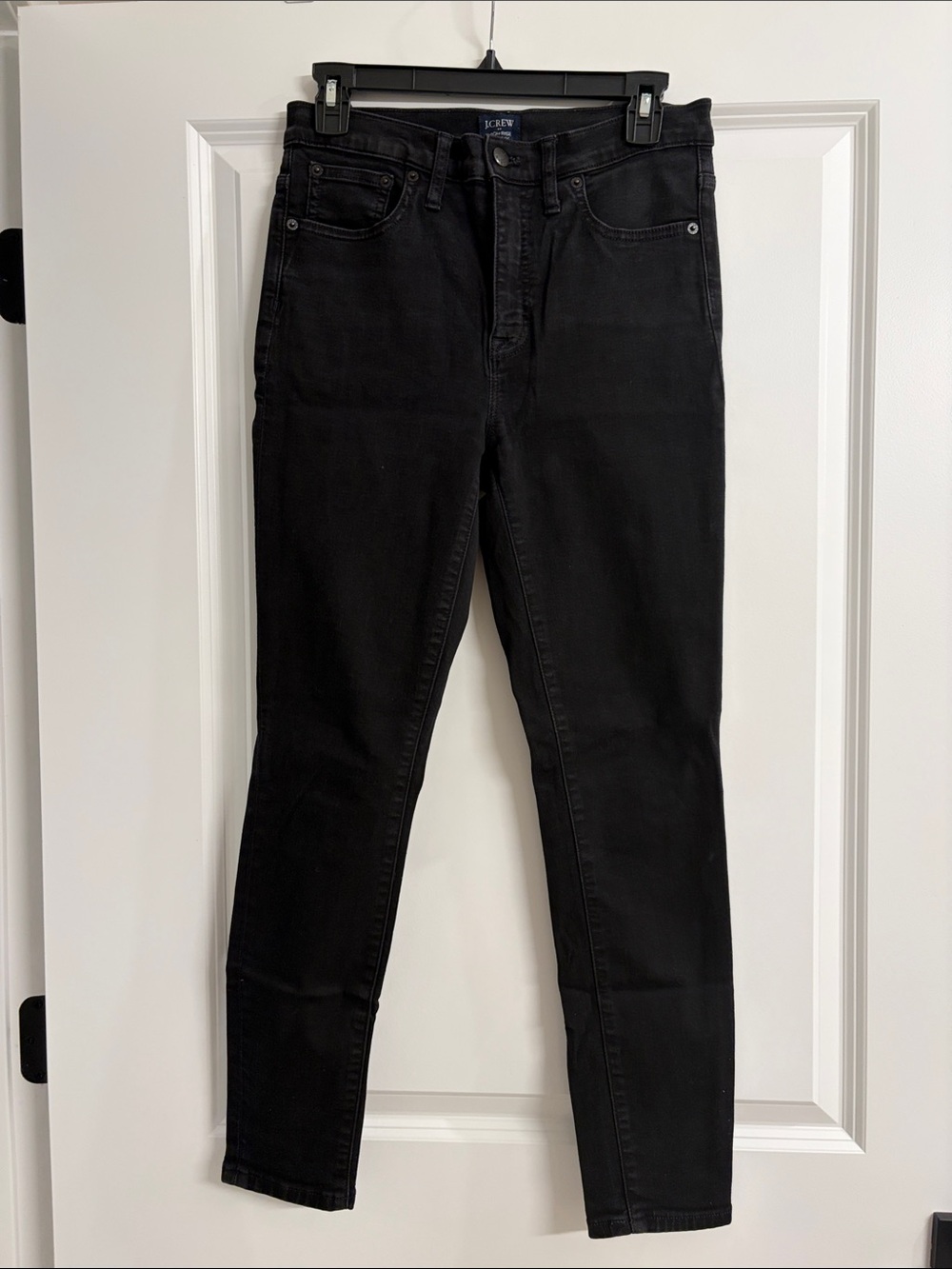 J. Crew Black Skinny High-Rise Jeans - Women's